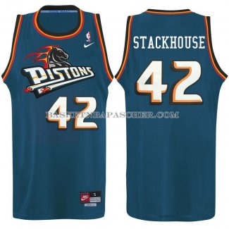 Maillot Detroit Pistonss Stackhouse Bleu