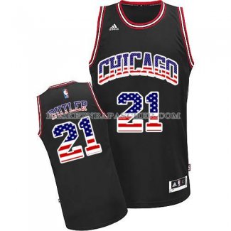 Maillot Drapeau Americain Chicago Bulls Butler Noir