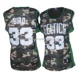 Maillot Femme Camouflage Boston Celtics Bird Vert