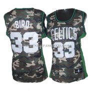 Maillot Femme Camouflage Boston Celtics Bird Vert