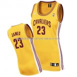 Maillot Femme Cleveland Cavaliers james Jaune