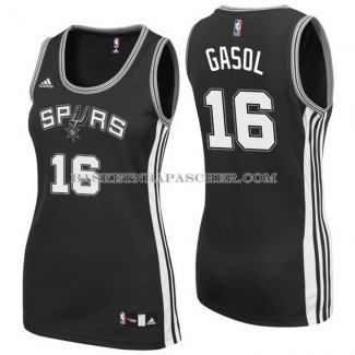 Maillot Femme San Antonio Spurs Gasol Noir