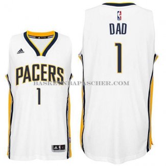 Maillot Fete des peres Indiana Pacers Dad Blanc