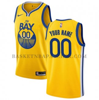 Maillot Golden State Warriors Personnalise Ville 2019-20 Jaune