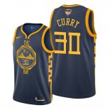 Maillot Golden State Warriors Stephen Curry 2019 Bleu