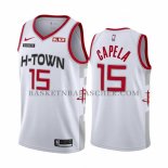 Maillot Houston Rockets Clint Capela Ville Edition Blanc Maillot Houston Rockets Clint Capela Ville Edition Blanc