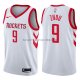 Maillot Houston Rockets Zhou Qi Swingman Association 2017-18 Bla