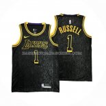 Maillot Los Angeles Lakers D'angelo Russell NO 1 Mamba 2021-22 Noir