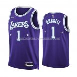 Maillot Los Angeles Lakers D'angelo Russell NO 1 Ville 2021-22 Volet