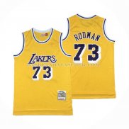 Maillot Los Angeles Lakers Dennis Rodman Mitchell & Ness 1998-99 Jaune
