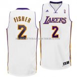 Maillot Los Angeles Lakers Fisher Blanc