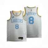 Maillot Los Angeles Lakers Kobe Bryant NO 8 Classic 2022-23 Blanc