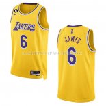 Maillot Los Angeles Lakers LeBron James NO 6 Icon 2022-23 Jaune