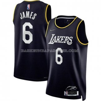 Maillot Los Angeles Lakers LeBron James NO 6 Select Series 2022 Noir