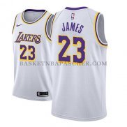 Maillot Los Angeles Lakers Lebron James Association 2018-19Blanc