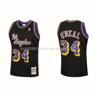 Maillot Los Angeles Lakers Shaquille O'neal NO 34 Mitchell & Ness 1996-97 Noir