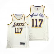 Maillot Los Angeles Lakers x X-box Master Chief NO 117 Blanc