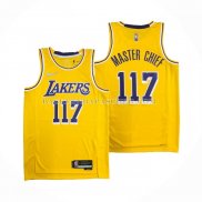 Maillot Los Angeles Lakers x X-box Master Chief NO 117 Jaune