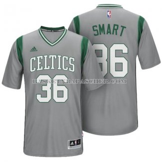 Maillot Manche Courte Boston Celtics Smart Gris
