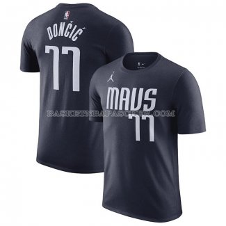 Maillot Manche Courte Dallas Mavericks Luka Doncic Statement 2022-23 Noir
