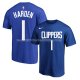 Maillot Manche Courte Los Angeles Clippers James Harden Icon Bleu