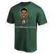 Maillot Manche Courte Milwaukee Bucks Giannis Antetokounmpo Star Player Vert