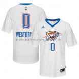 Maillot Manche Courte Oklahoma City Thunder Westbrook Blanc