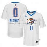 Maillot Manche Courte Oklahoma City Thunder Westbrook Blanc