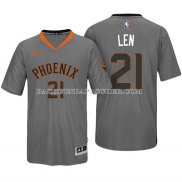Maillot Manche Courte Phoenix Suns Len Gris