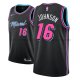 Maillot Miami Heat James Johnson Ciudad 2018-19 Noir