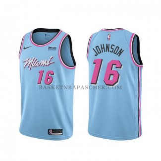 Maillot Miami Heat James Johnson Ville 2019-20 Bleu