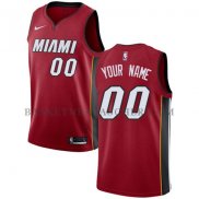 Maillot Miami Heat Personnalise 2017-18 Rouge