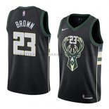 Maillot Milwaukee Bucks Sterling Brown Statement 2018 Noir