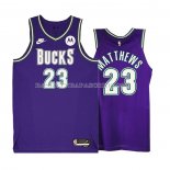 Maillot Milwaukee Bucks Wesley Matthews NO 23 Classic 2022-23 Volet