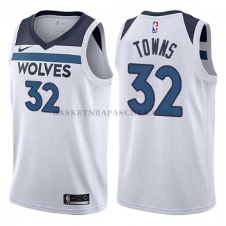 Maillot Minnesota Timberwolves Karl Anthony Towns 2017-18 Blanc