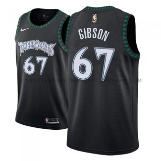 Maillot Minnesota Timberwolves Taj Gibson Classic 2018 Noir