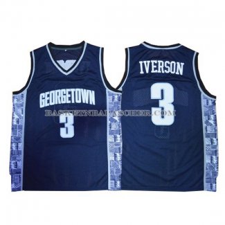 Maillot NCAA Georgetown Hoyas Allen Iverson Bleu