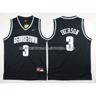 Maillot NCAA Georgetown Hoyasn Allen Iverson Noir