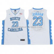 Maillot NCAA North Carolina Jordan Blanc