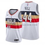 Maillot New Orleans Pelicans Solomon Hill Earned Blanc