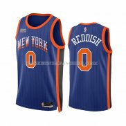 Maillot New York Knicks Donte Divincenzo NO 0 Ville 2023-24 Bleu