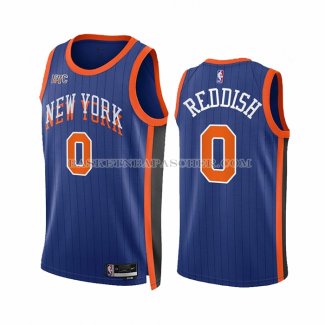 Maillot New York Knicks Donte Divincenzo NO 0 Ville 2023-24 Bleu