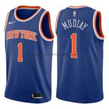 Maillot New York Knicks Emmanuel Mudiay Icon 2017-18 Bleu