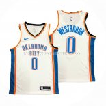 Maillot Oklahoma City Thunder Russell Westbrook NO 0 Association Blanc Maillot Oklahoma City Thunder Russell Westbrook NO 0 Association Blanc