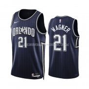 Maillot Orlando Magic Moritz Wagner NO 21 Ville 2023-24 Bleu