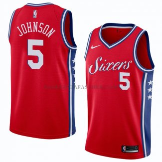 Maillot Philadelphia 76ers Amir Johnson Statement 2018 Rouge
