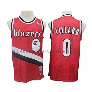 Maillot Portland Trail Blazers Damian Lillard Mitchell & Ness 2018-19 Rouge