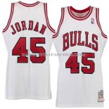 Maillot Retro Chicago Bulls Jordan 45 Blanc