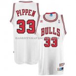 Maillot Retro Chicago Bulls Pippen Blanc