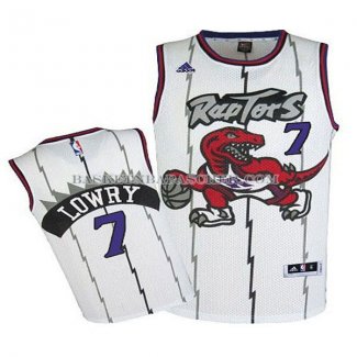 Maillot Retro Enfant Toronto Raptors Lowry Blanc